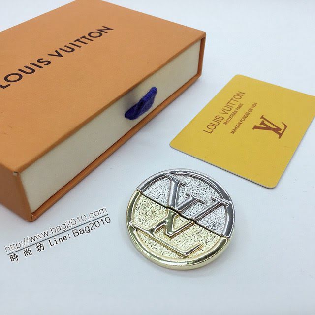 Louis Vuitton新款飾品 路易威登大氣字母胸針 LV圓形拼接字母胸花胸針  zglv2189